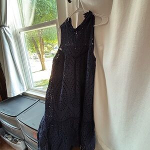 Steve Madden BB Dakota Midnight Blue Maxi Dress Size L